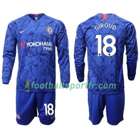 Tenue Chelsea Giroud 18 Enfant Domicile 2019-2020 Maillot de Foot ML